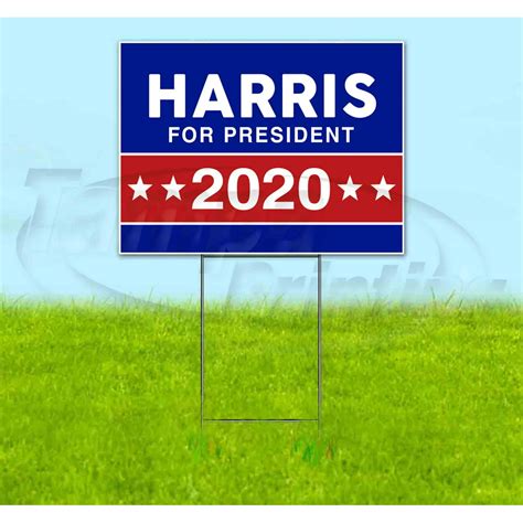 Harris For President 2020 (18" X 24") Yard Sign, Includes Metal Step Stake - Walmart.com ...