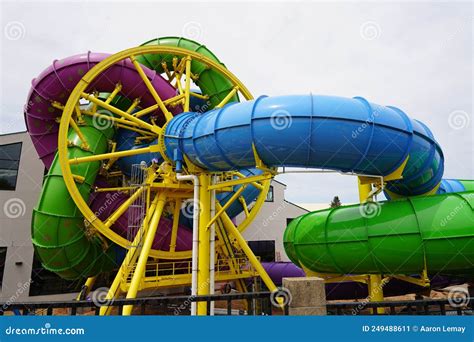 Wisconsin Dells, Wisconsin USA - May 21st, 2022: Medusa S Slidewheel New Water Park Ride at Mt ...