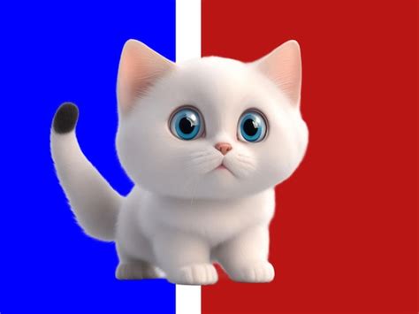 Premium Photo | 3d kitten in a disney pixar background