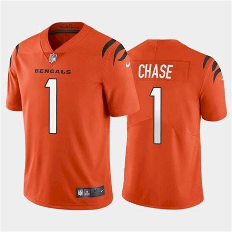 Men's Cincinnati Bengals #1 Ja'Marr Chase Black 2021 Limited Football ...