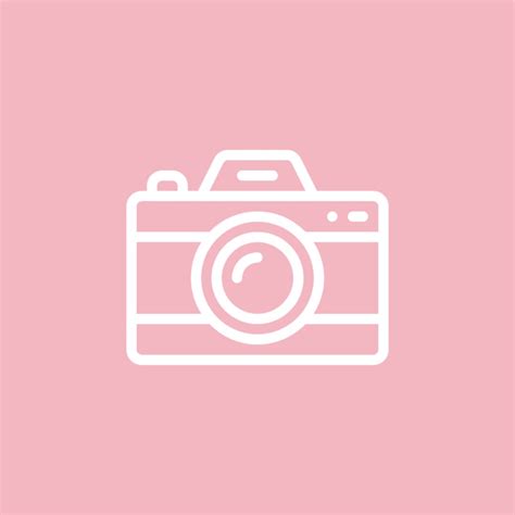 Pastel Pink Aesthetic App Icons Camera - Janeesstory