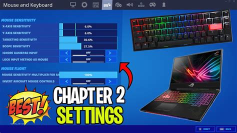 The *BEST* PC/CONSOLE Fortnite Settings/Sensitivity! *UPDATED* Chapter 2 Settings/ranked box ...