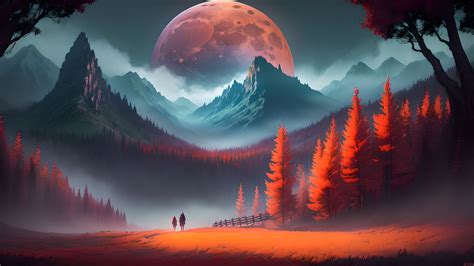 Red Moon 4K Wallpapers - 4k, HD Red Moon 4K Backgrounds on WallpaperBat