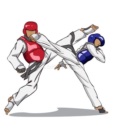 Fresh 60 of Taekwondo Sparring Clipart | spectroteamnar