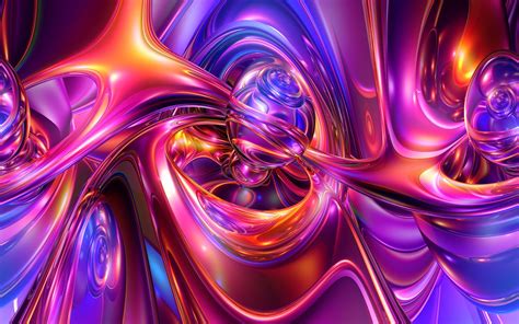 Vivid Swirl: Colorful 3D Abstract HD Wallpaper by TexManson