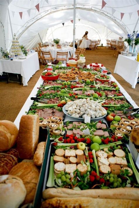 11 Creative Wedding Buffet Ideas to Personalize Your Reception | Reception food, Wedding food ...