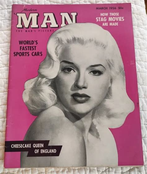 DIANA DORS / Cheesecake Queen Of England Modern Man March 1956 Ultra Rare Cars $39.99 - PicClick