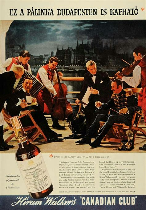 Canadian Club 1937 | Canadian club whisky, Hiram walker, Whisky