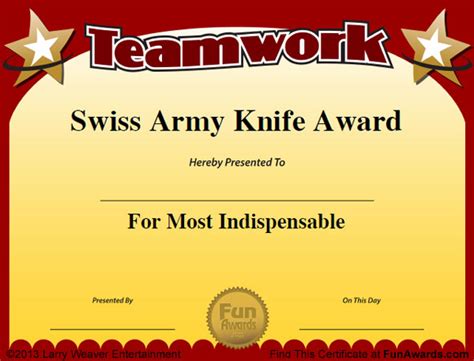 Funny Employee Awards™ - 101 Funny Awards for Employees, Work, Staff