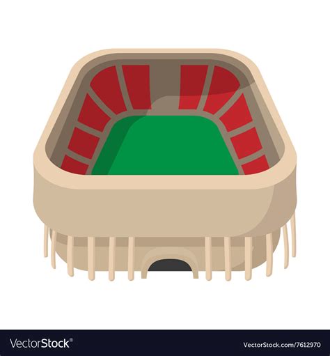 Sports stadium cartoon icon Royalty Free Vector Image