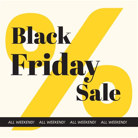 All Weekend Sales for Black Friday Sign Template | Square Signs