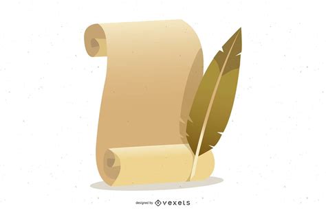 Vector Old Paper With Quill Pen Vector Download