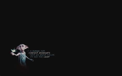 Harry Potter Wallpaper: Dobby | Harry potter quotes wallpaper, Desktop ...