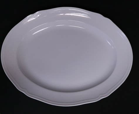 RICHARD GINORI ANTICO DOCCIA BIANCO WHITE 13.5" OVAL SERVING PLATTER | #4575727104