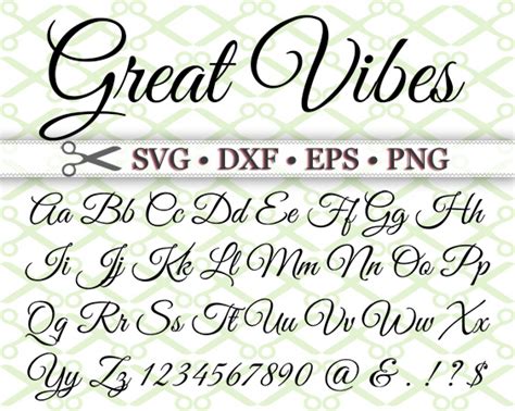 Cricut SVG Fonts