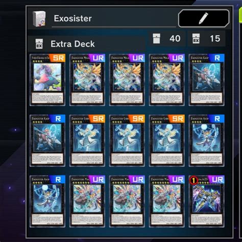 Exosister deck help (any suggestions welcome) : r/YuGiOhMasterDuel