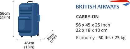 British Airways Carry On Baggage Allowance and Baggage Fees 2022 ...