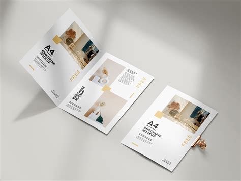 A4 Folded Brochure Mockup - Mockup Love