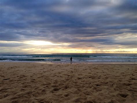 Early mornings at Currumbin / tugun beach with the boy :) Sunrise photo, hardly any surf ☀️ ...