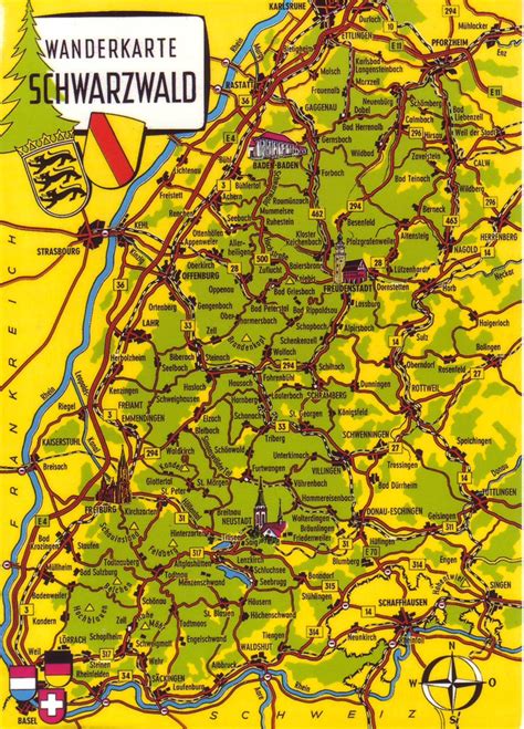 Germany - Schwarzwald (Black Forest) Hiking Map | sent by my… | Flickr