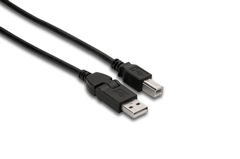 Flex Type A to Type B - High Speed USB Cable - Data Cables | Hosa Cables