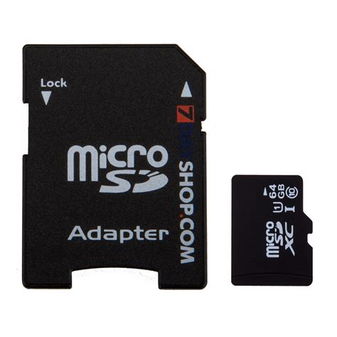 64GB 7dayshop Micro SD SDXC Memory Card Class 10 with Full Size SD ...