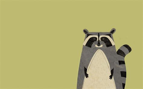 Animal Raccoon Minimalism Art wallpaper | 1920x1200 | #8883