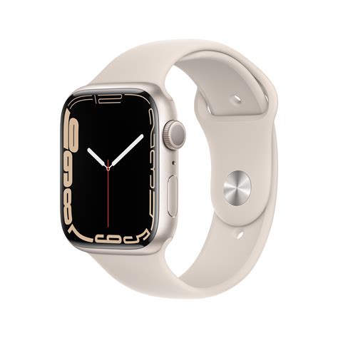 Apple Watch Series 7 GPS, 45mm Starlight Aluminum Case with Starlight ...