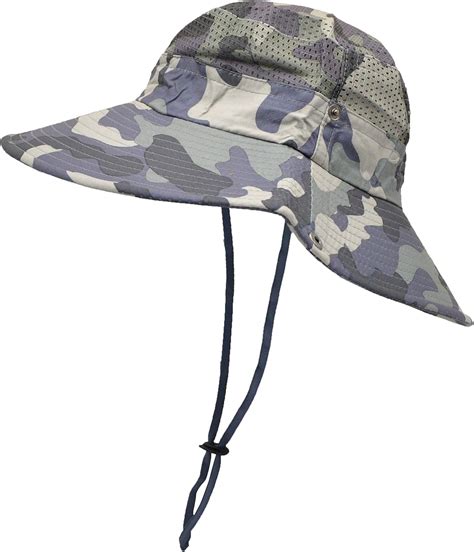 Fishing Outdoor Operator Floppy Military Camo Sun Cap for Men or Women Camping Boonie Hat for ...