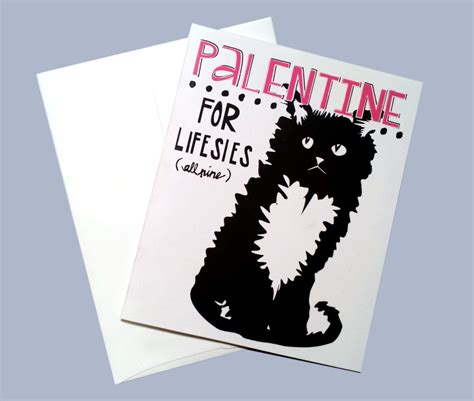 Funny Cat Valentine DIY Printable Card for Friend, Cat Lady, Cat Lover Instant Download - Etsy