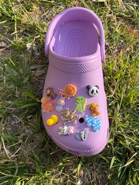 Cute animal farm shoe charms for crocs | Etsy