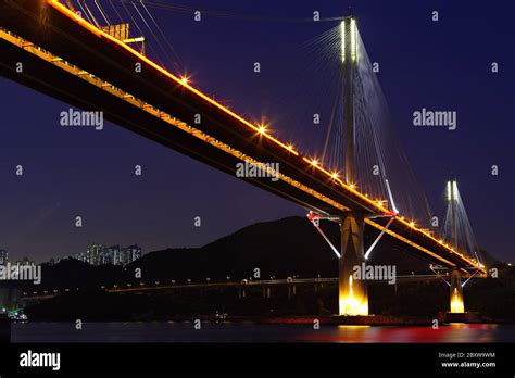 Ting Kau Bridge in Hong Kong Stock Photo - Alamy