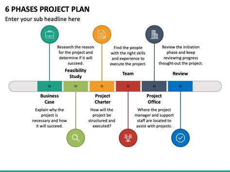 6 Phases Project Plan PowerPoint Template - PPT Slides