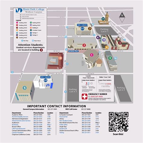 Mdc Kendall Campus Map - Blank North America Map