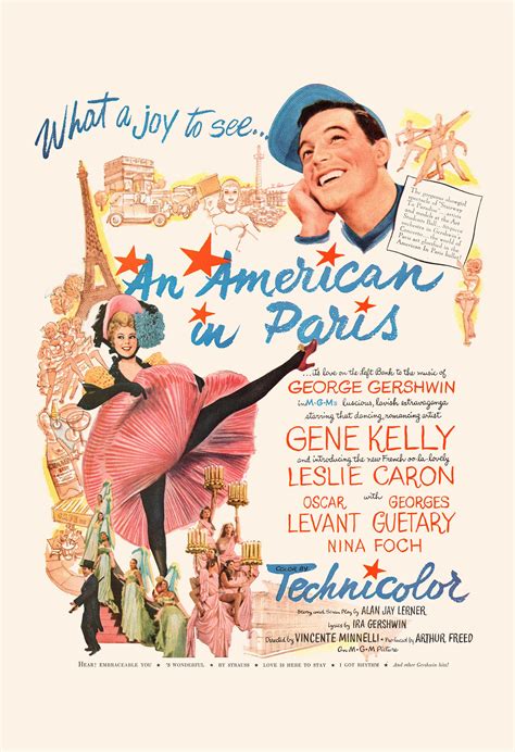 VINTAGE MOVIE POSTER an American in Paris Movie Ad 1950s - Etsy