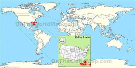 Miami on the World Map - Ontheworldmap.com