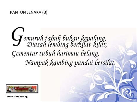 Pantun Jenaka Ab Ab - Riset