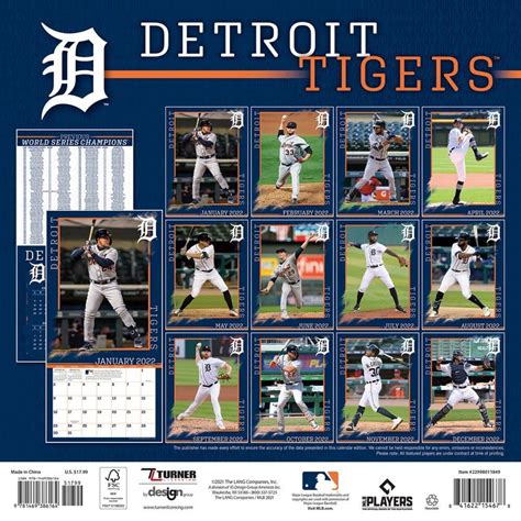 Detroit Tigers 2022 Printable Schedule