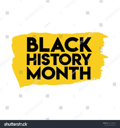 Black History Month Logo Vector Template Stock Vector (Royalty Free) 1021405813 | Shutterstock