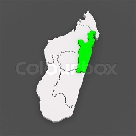 Map of Toamasina. Madagascar. | Stock image | Colourbox