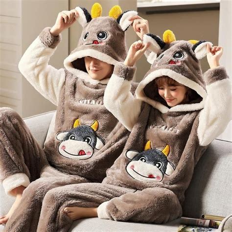 Cute Matching Pajamas For Couples - BigBeryl | Couple pajamas, Fleece sleepwear, Matching ...