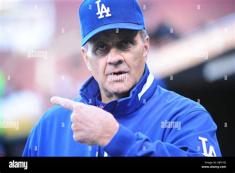 San Francisco, CA: Los Angeles Dodgers coach Joe Torre in the dugout ...