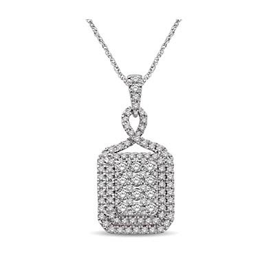 Diamond Fashion Pendant [59458W] | USA Jewels