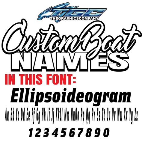 Custom Boat Names Vinyl Decals and Stickers Ellipsoideogram - Etsy