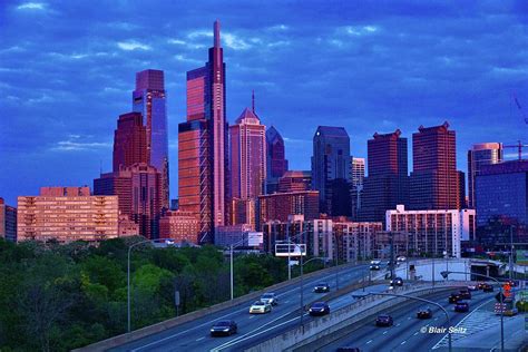 Philadelphia Skyline Sunset Photograph by Blair Seitz - Fine Art America