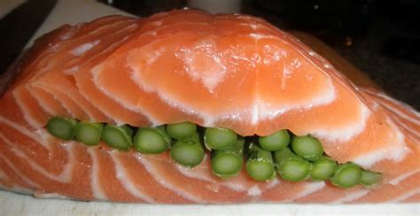 Cecelia Heer's Culinary Corner: SALMON STUFFED WITH ASPARAGUS