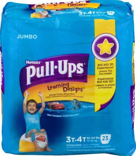 Pull-Ups Learning Designs Boys' Potty Training Pants, 3T-4T (32-40 lbs ...