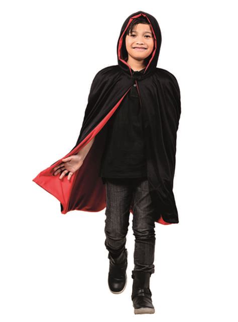 Boy's Reversible Red/Black Cape. The coolest | Funidelia