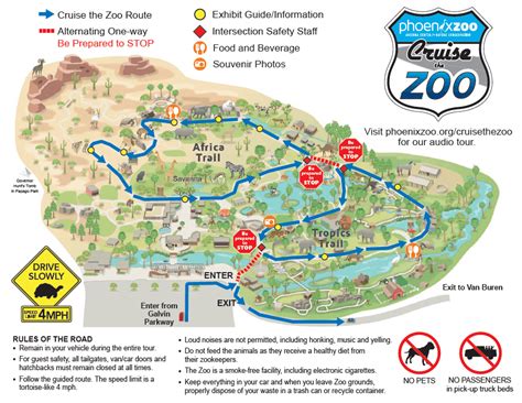 Phoenix Zoo Park Map