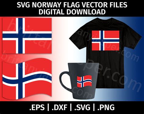 Norway Flag SVG Vector Clip Art Cutting Files for Cricut - Etsy UK